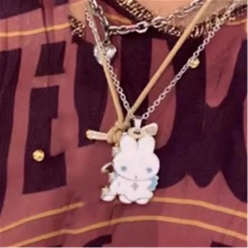 Fashionable Rabbit Necklace In Silver Decoration for Everyday Wear or Special Occasions Portable Designs Daily Use