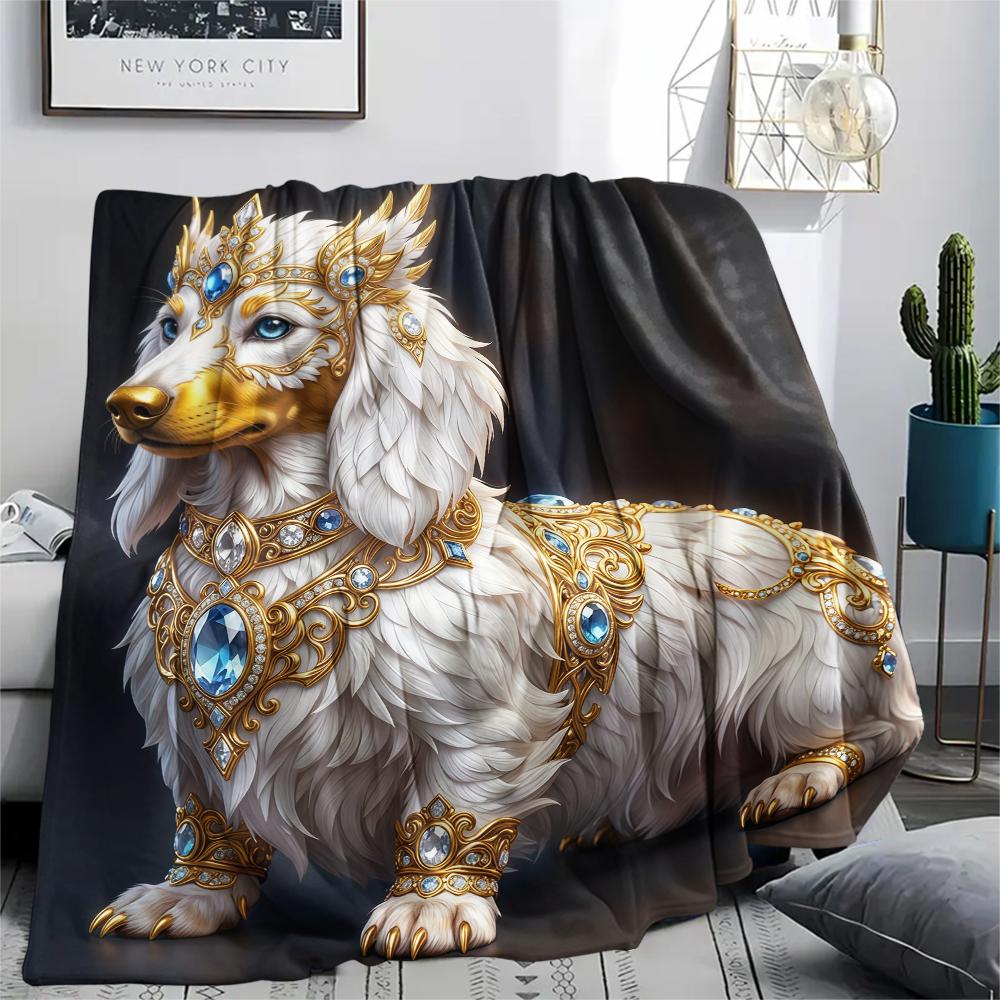 Gorgeous gemstone cat dog Print Flannel Blanket,High quality Comfortable for All Seasons,Home Decor,Warmth and Comfort,Perfect for Christmas Gifts