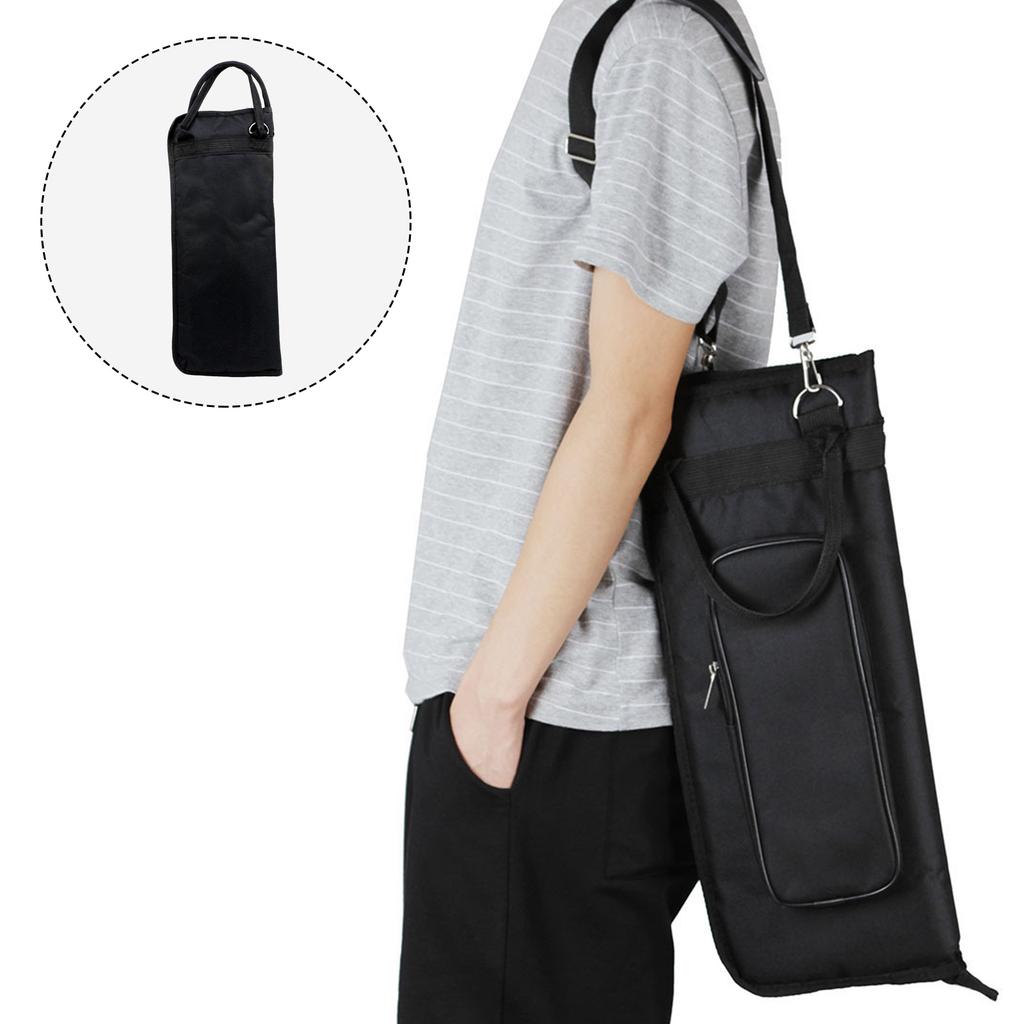 Waterproof Drum Sticks Gig Bag Cloth Handy Strap Gripped Handle Pocket Padded Drum Stick Bag Drumstick Organizer Case
