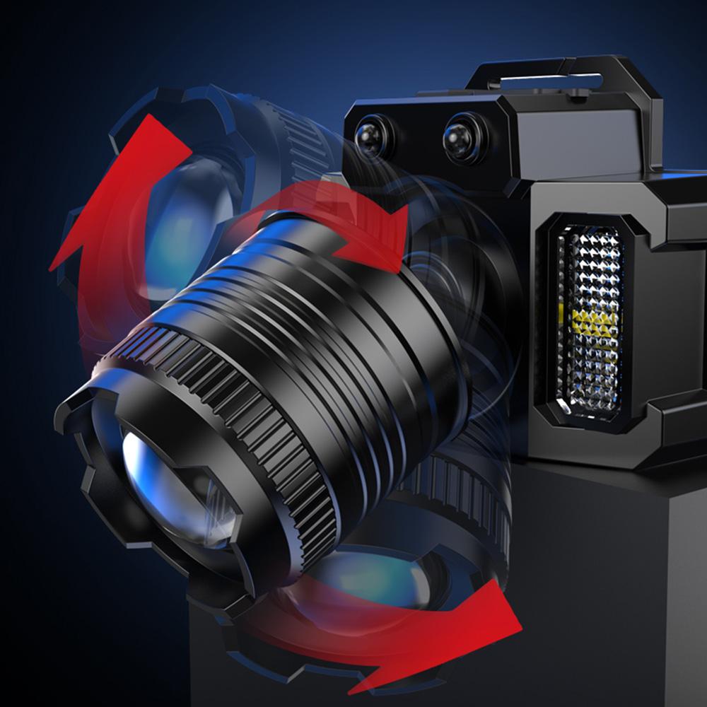 Induction Headlamp Super Bright Power Torch Rechargeable Head-Mounted Outdoor Miners Lamp LED Night Fishing Light Household