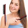 Boar Bristle Teasing Brush Comb With Rat Tail For Hair Sectioning For Edge Control Backcombing Smoothing Styling Hair Tool