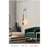 Nordic  Creative Living Room Crystal Wall Lamp Fashion Modern Minimalist Model Bedside Copper Wall Lamp Bedroom Corridor