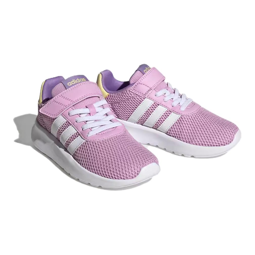 Adidas Lite Racer 3.0 Lightweight Comfortable Durable Low-Top Casual Shoes Kids Sneaker Pink H03630