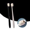 Ultra Soft Bristle Toothbrush With Wavy Head Design Gentle Oral Care PP Handle White Or Black