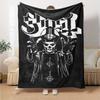 1pc Ghost Band Throw Blanket Soft Flannel, Cozy All Season Polyester Perfect for Home, Office