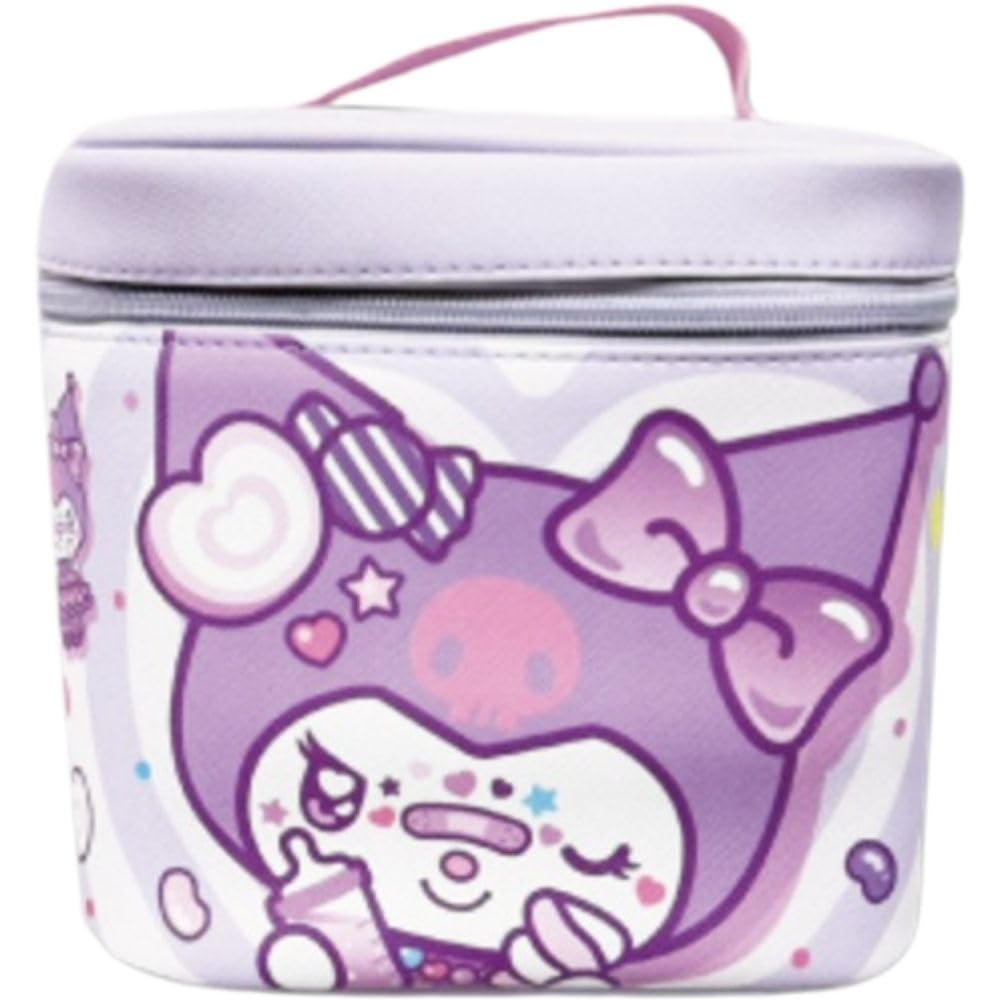 Hatayama Shoji Sanrio Vanity Pouch with Mirror Decora Kuromi H17 X W17 X D17cm 34203148 Approx.