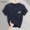 Women's 2026 Summer Embroidered Loose Fit Round Neck T-Shirt