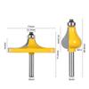 Set di 2 frese per corrimano standard/a flauto, utensili da taglio per lavorazione del legno, 8 mm, 12 mm, gambo da 1/2 pollice