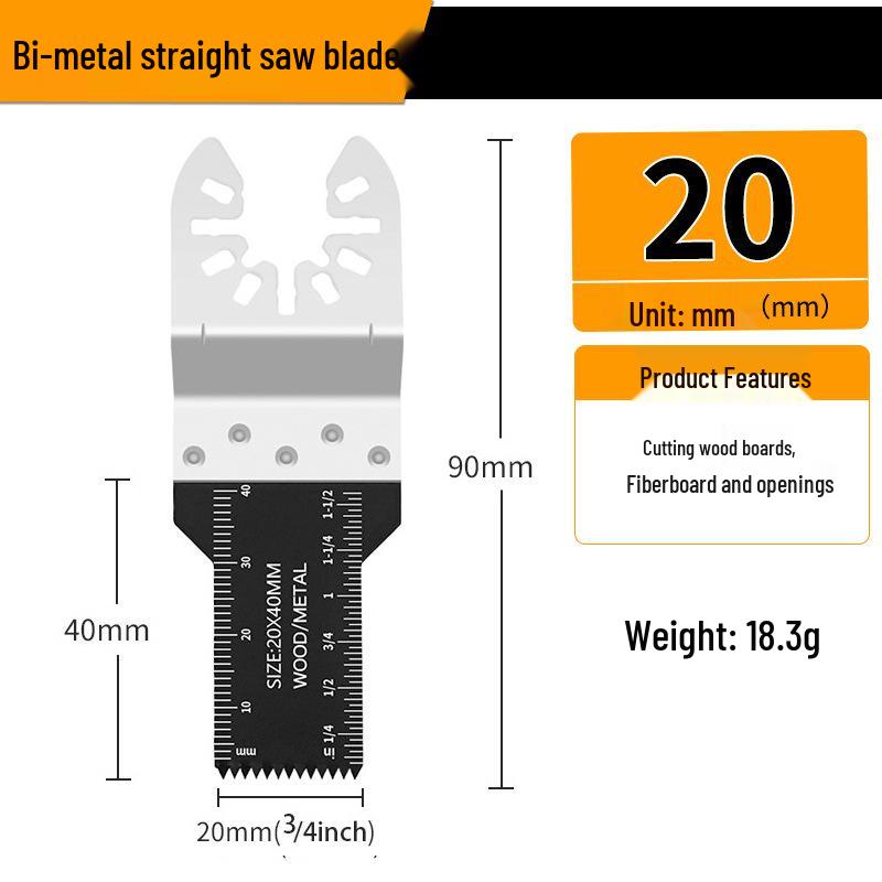 Universal Multifunctional Oscillating Saw Blade for Woodworking and Grinding
