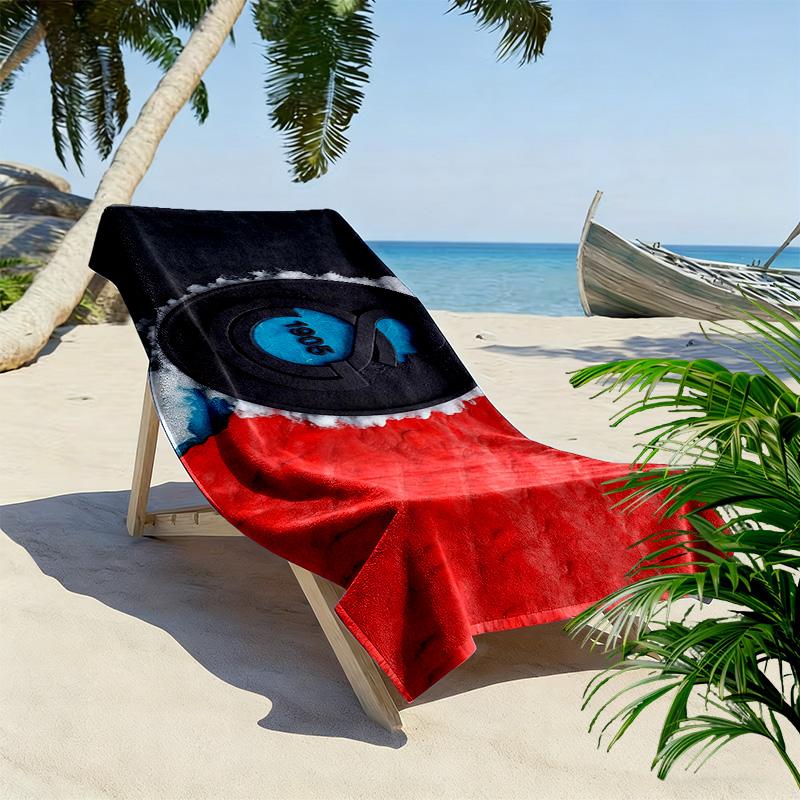 Galatasaray S.K Print Beach Towel, Large Soft Quick Dry Towel for Beach Camping Swimming