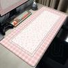 HD Print XXL Pink Retro Floral Persian Style Design Mouse Pad Large Desk Mat PC Office Gamer Keyboard Expand Mousepad Placemat