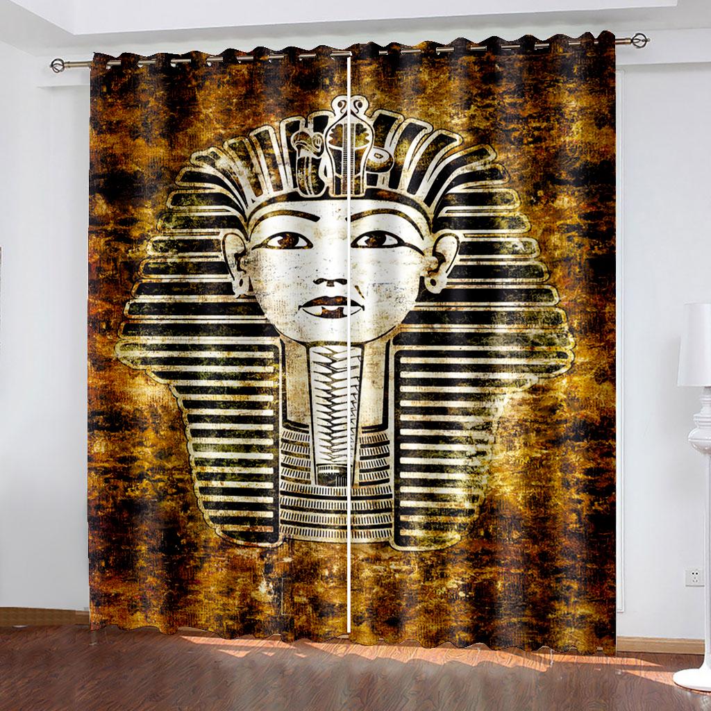 

Гостиная Спальня Шторы Старый Таинственный Большой Узор Шторы Домашнее Украшение Подходит Для Мальчиков и Комнаты Подростков W132cm x H160cm&Grommet