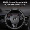 Für Volkswagen Runde D-förmige Lenkradabdeckung VW Polo Golf 4 5 6 7 Up Gol Passat B8 B7 CC Touran Tiguan T-Roc Touareg ID3