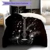 Musical instrument notes  Pattern Bedding Quilt Set Quilt Cover Pillowcase Home Decoration  Gift (1 * duvet cover + 2 * pillowcase, without core)