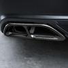 2pcs Carbon Fiber Style Left Right Rear Cylinder Exhaust Tail Pipe Cover Trim For Honda Accord 10th Gen 2018 2019 2020 2021 2022