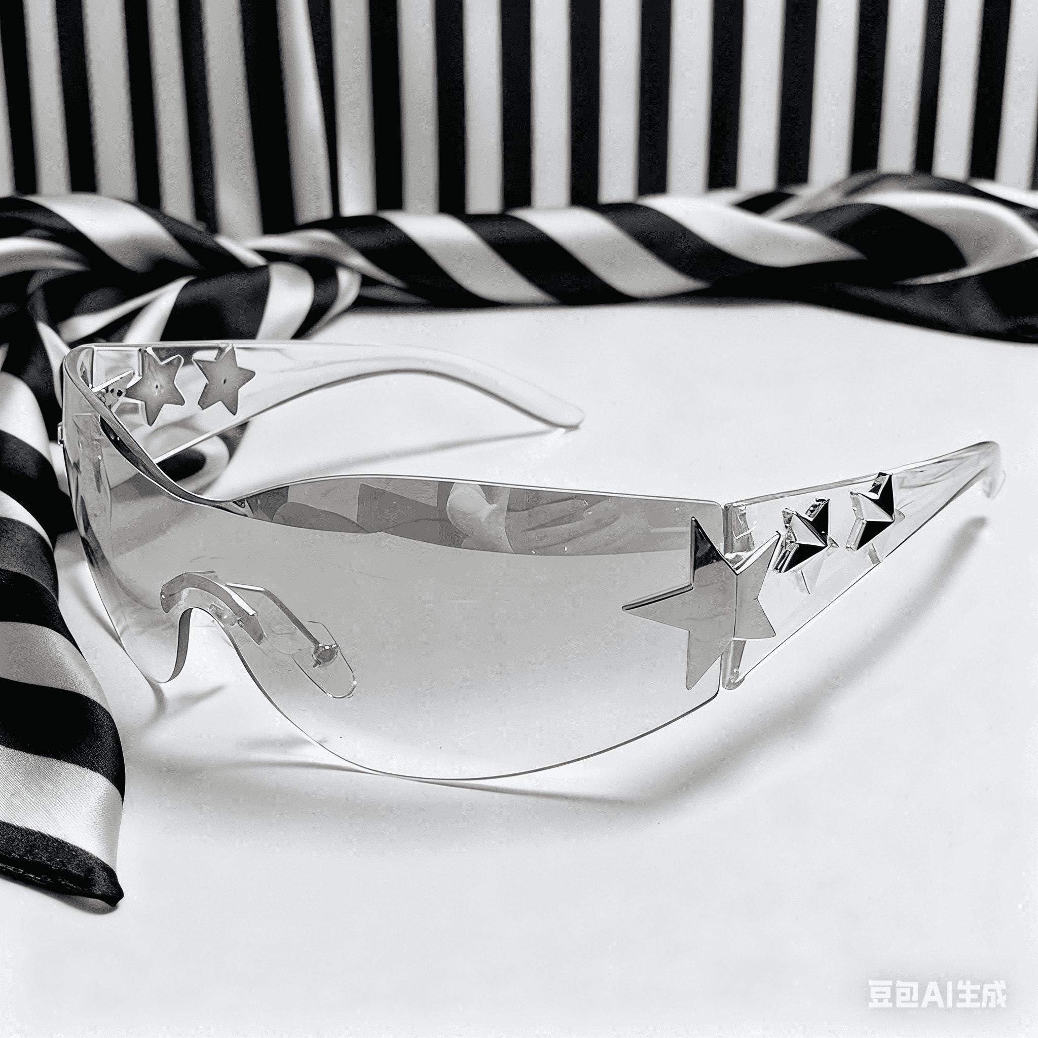 

1PC Unisex Star Sunglasses Fashionable Monolithic Design Suitable for Birthday Parties Street Photography Ideal Gift Choice