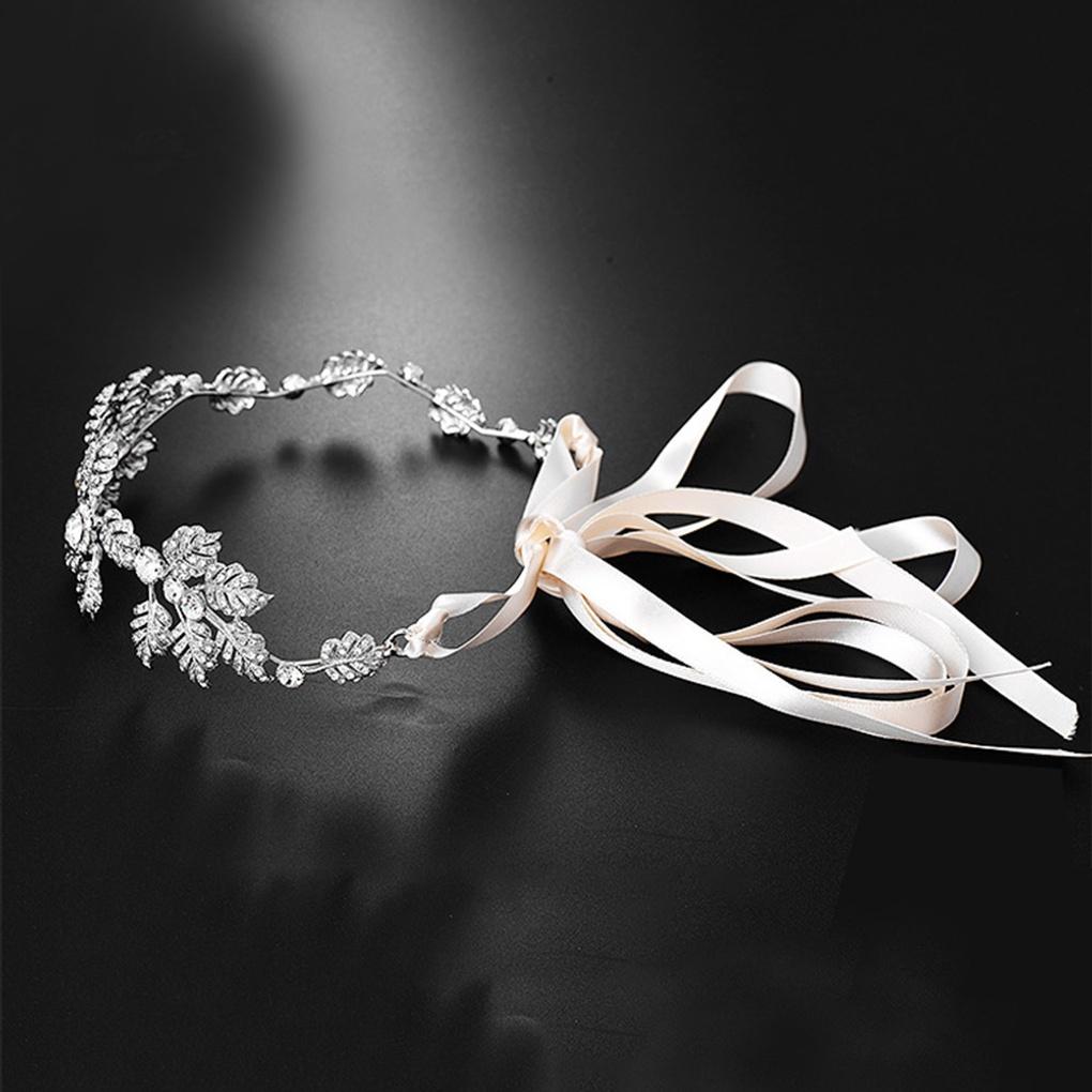 Women's Tiara Hairband Self-Wedding Bridal Cubic Headband