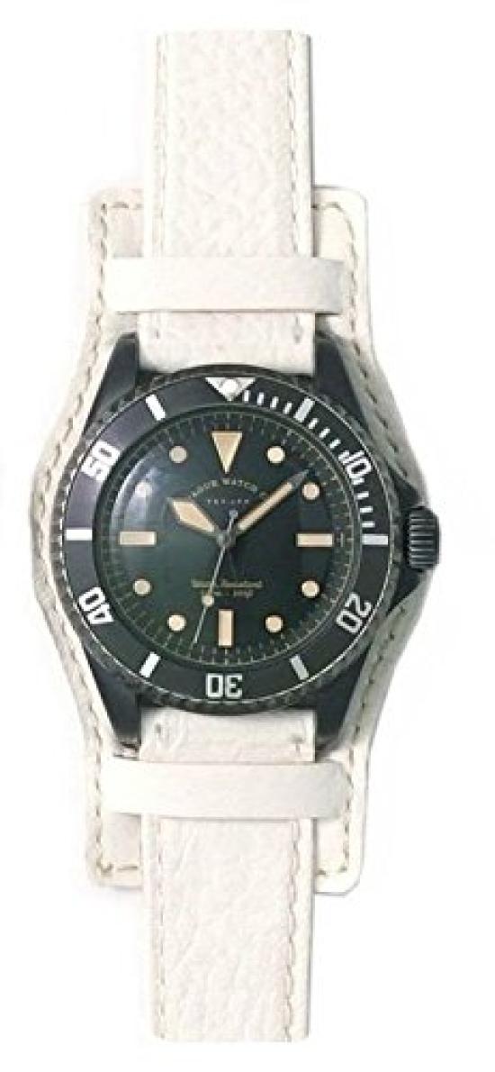 

Watch Watch BLK SUB Military GUIDI ROSELLINI Classic Belt with Base White [Vag Company] (Black Sub) & BS-L-CB003