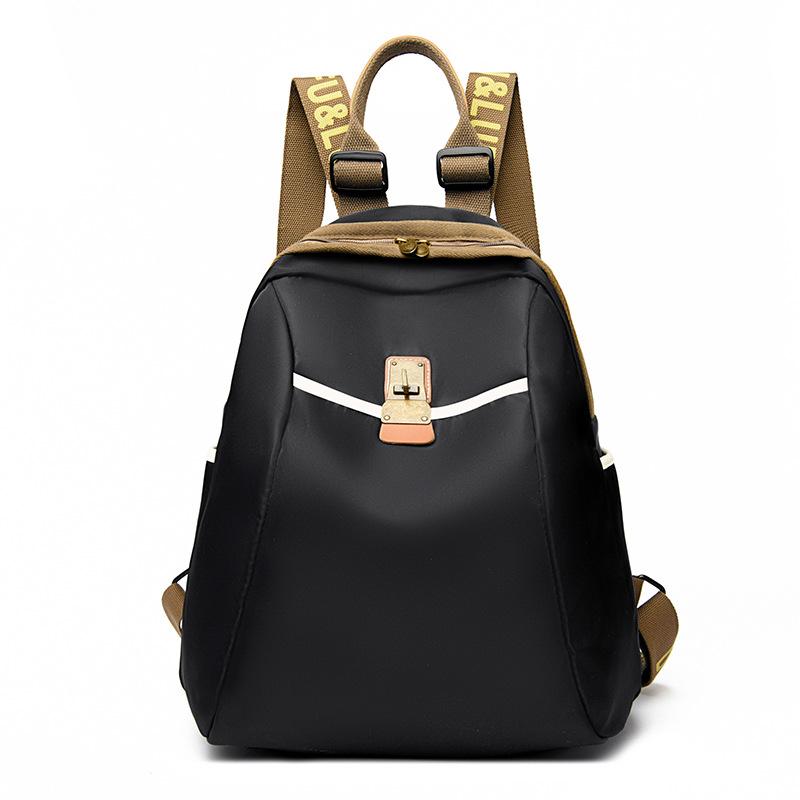 New Ethnic Style Double Shoulder Women's Bag Single Shoulder Crossbody Waterproof Oxford Cloth Women's Backpack