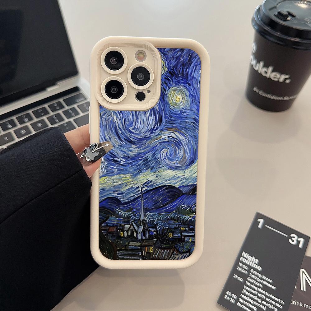 Vincent Van Gogh's The Starry Night Print Case For Samsung Galaxy A56 A55 5G A54 A53 A35 A33 S25 S24 Ultra S23 FE S22 Plus Cover