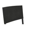 Table + 2 Chairs Set Home ESPRIT Black Steel Synthetic Rattan 58 X 58 X 71.5 Cm