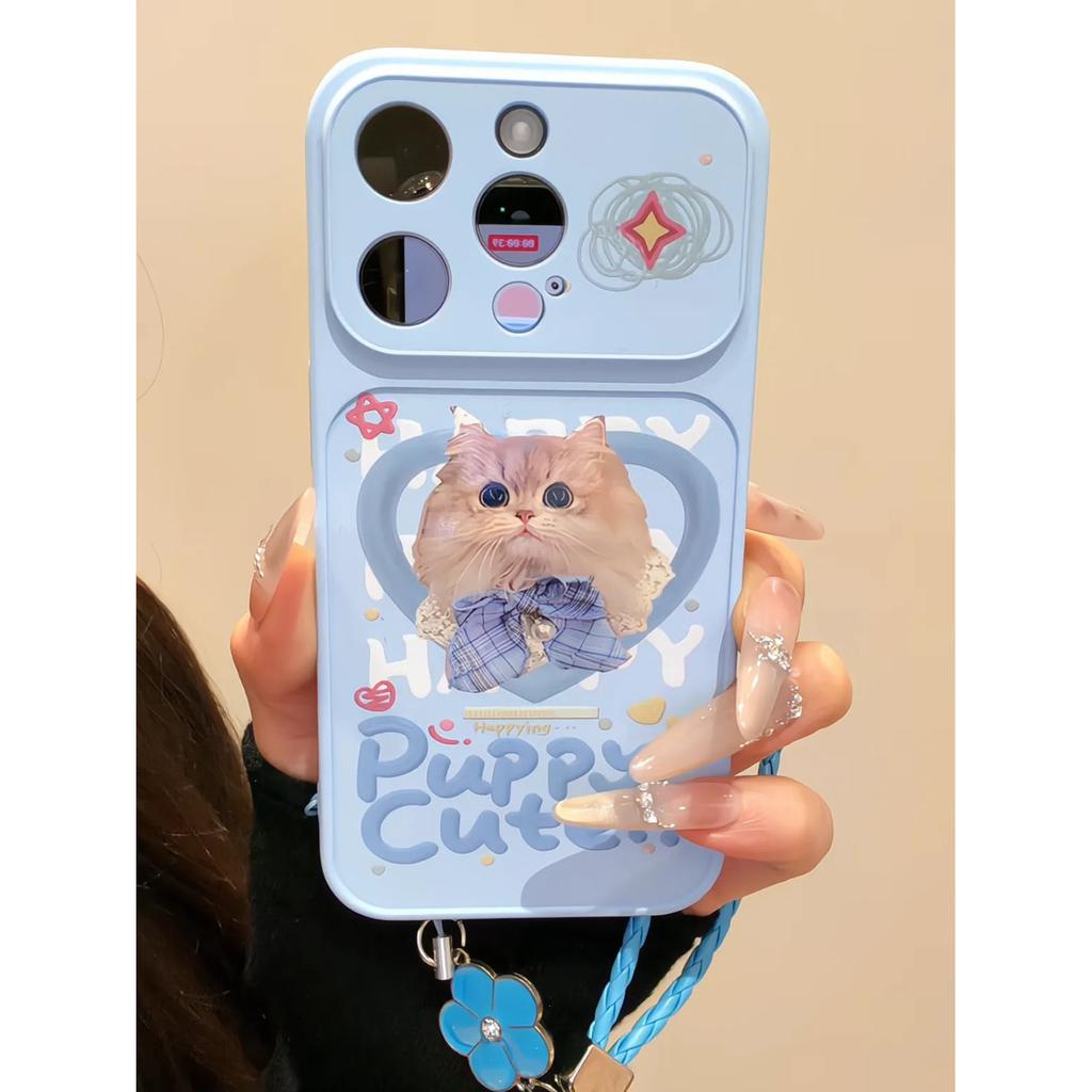 Korean love cat is suitable for Apple 11/11Pro mobile phone case iPhone11 large window 11 fine hole 11 soft 11 sets
