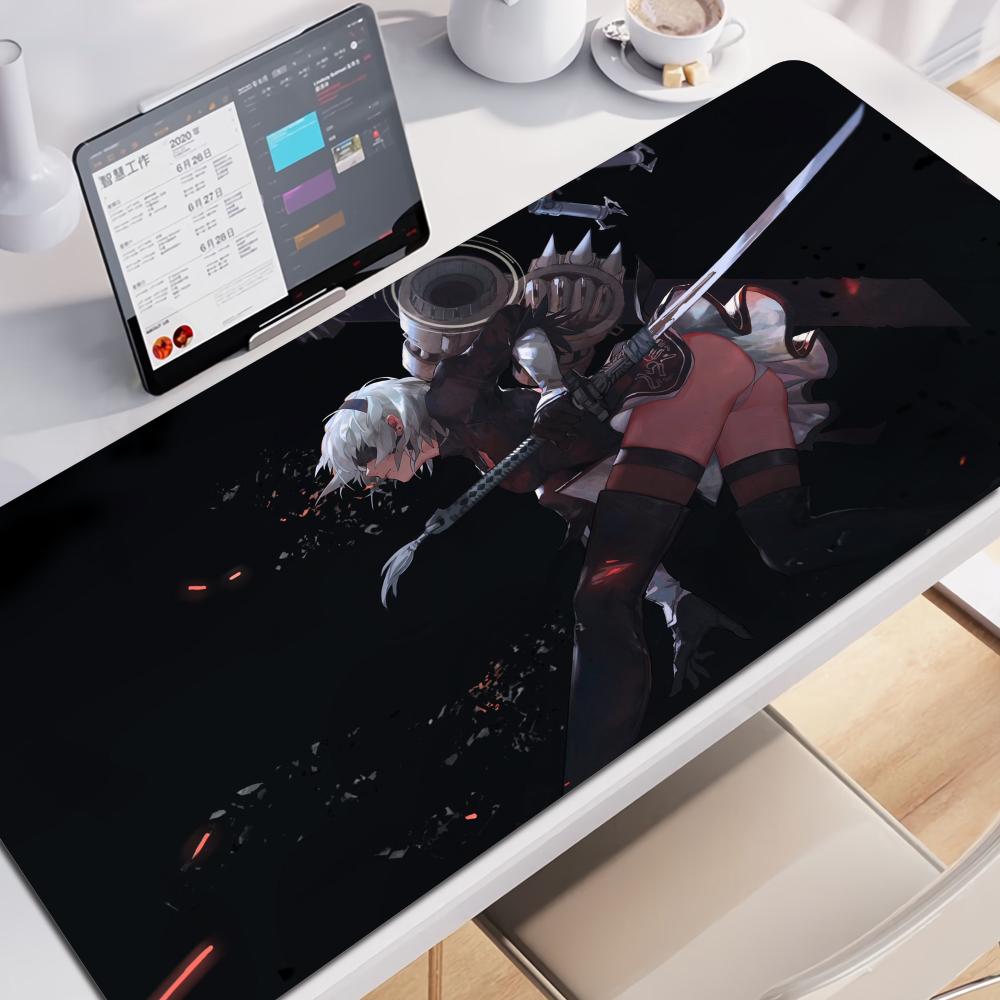 Game Nier Automata Grote Meerdere Maten Muismat Pc Computer Game 2b Muismat Toetsenbord Bureau Matten Kantoor Rubber Antislip Muismat