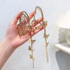 1 Pcs Fashion Metal Hollow Silver Gold Butterfly Hair Claw Bow Hair Crab Hair Accessories