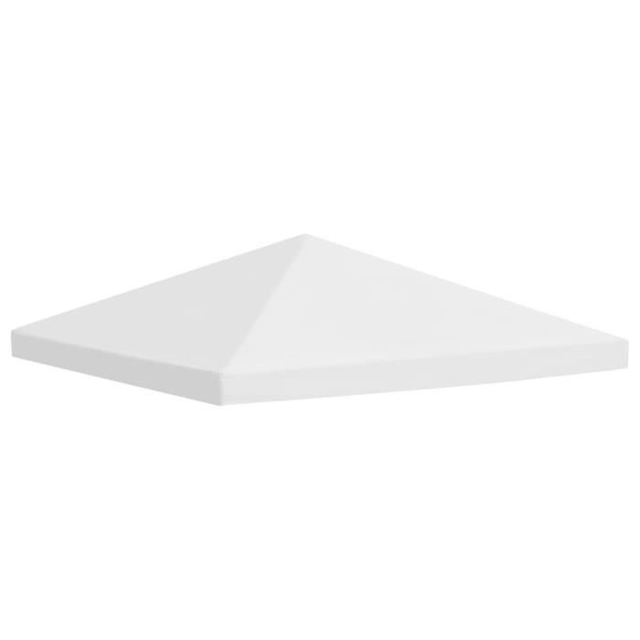 Toile de toit de belvédère - vidaXL - 3 x 3 m - Blanc crème - Résistant à l'eau - 310 g/m²