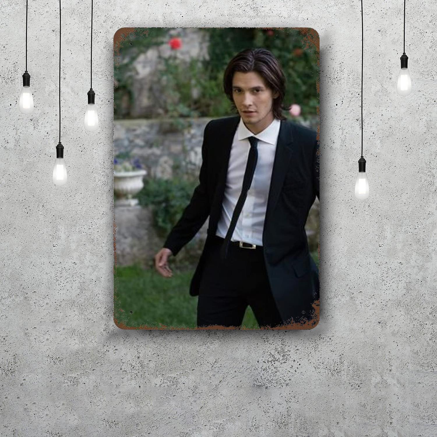 

Ben Barnes Classic Poster Rusty Metal Plaque Retro Decorative Plate Bar Man Cave Garage Club Metal Sign Wall Decoration 20x30cm（7.8x11.8inch）