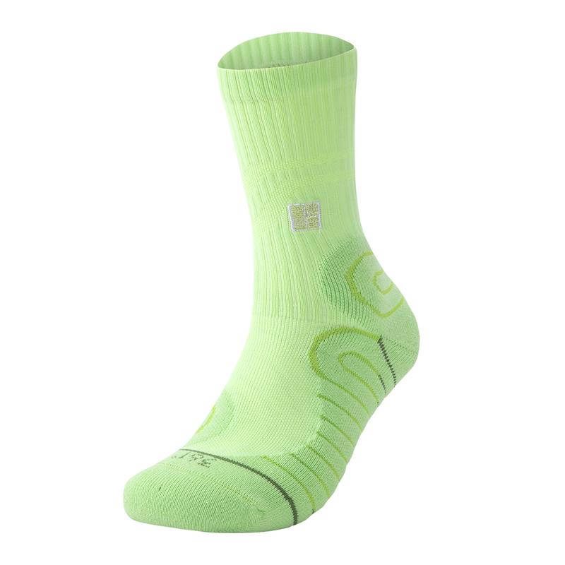 361 Degrees Men Basketball Socks High-top Breathable Professional Sweat Absorbing Training Anti- Slip Long Tube Male Hose 512433