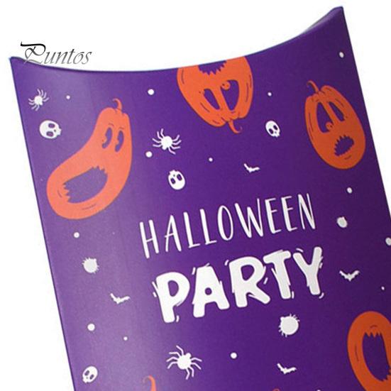 Party Treat Boxes 10 Pcs Halloween Cardboard Candy for Kids, Cute Trick or Theme Decor Containers Snacks Cookie Small Gifts, Favors Dark Style