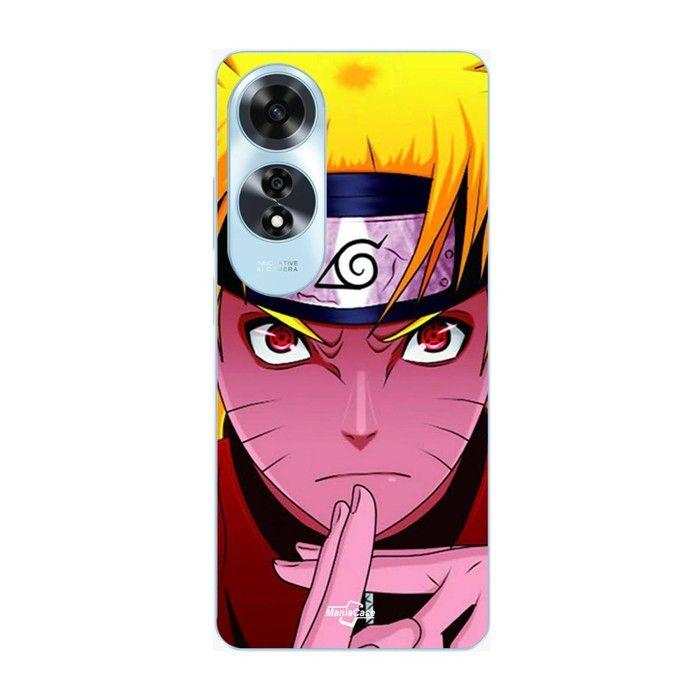Coque de téléphone - MANIACASE - Oppo A60 - Naruto main croisée - Silicone TPU - Noir