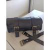 Motorrad Schwarz Leder Gabel Werkzeugtasche Satteltasche Aufbewahrungstasche Gepäcktasche. Größe 5 x 10 x 4 Zoll