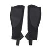 2pcs Half Chap Black Flexible Mesh Equestrian Half Chap for Children Horse Riding  