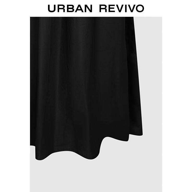 UR 2025 Autumn Flowing Philosophy Textured Knit Dress