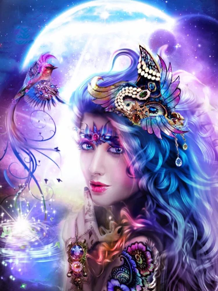 

2024 Новый набор для алмазной живописи «Феникс-эльф», «Птица-эльф», полная квадратная круглая мозаика 5D, вышивка «сделай сам», украшение для дома, вышивка крестом Full Round 20x30CM