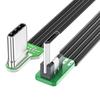 USB Type C to Micro USB 90° Angled adapter cable Power bank flexible cable PD charging cable Micro USB bend flat silicone cable
