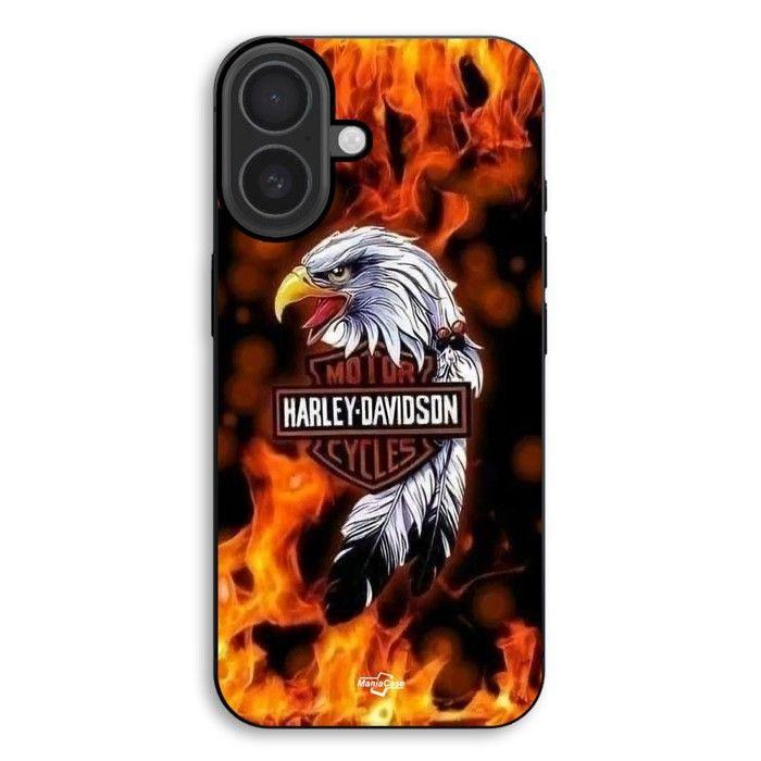 Coque de téléphone - MANIACASE - iPhone 17 - Silicone TPU - Aigle feu - Souple