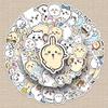 Chiikawa Cartoon Stickers - 50 Cute Jii Kawa Expressions for Phone, Water Bottle, and Mochi Decor