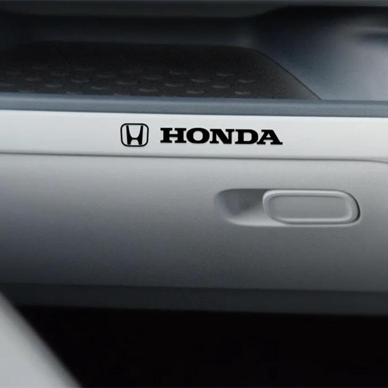 4 PCS Auto Decor Decals For Honda Civic Accord CRV Hrv Jazz City Odyssey Metal emblem Car Window Wiper Stickers auto accessories XE2
