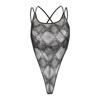 Body da donna Diesel Brita con logo all-over trasparente
