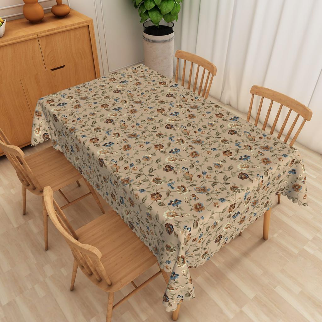 Sunflower Floral Tablecloth Plant Print Waterproof Oilproof Wedding Birthday Party Home Restaurant Dining Table Decor Repeatable