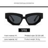 2PACK Trendy Cat Eye Irregular Sunglasses Women Men Luxury Brand Polygon Sun Glasses for Ladies Vintage Punk Shades Gafas De Sol