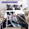 3pcs Custom Name Byakuya Kuchiki Bedding Set Duvet Cover Closure Includes 1 Duvet Cover & 2 Pillowcases for All Seasons Bedroom Decor