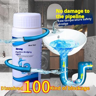 Powerful Sink Drain Cleaner Kitchen Pipe Dredging Agent Cleaning Deodorization Sewer Hair Floor Cleaner Strong Dredge Cleaner
