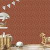 Wallpaper Geometric pattern orange, orange mountain 50x1000