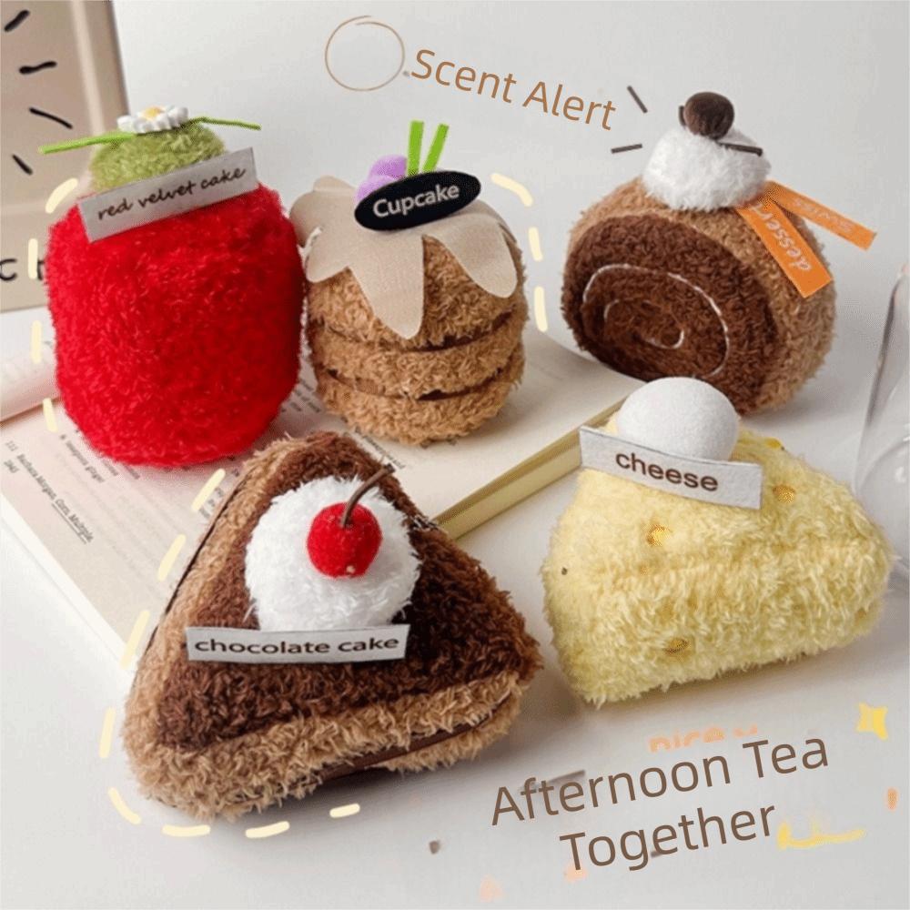 Multicolor Afternoon Tea Plush Doll 10cm-13cm Plush Doll Toy Creative Dessert Doll  Home Decoration