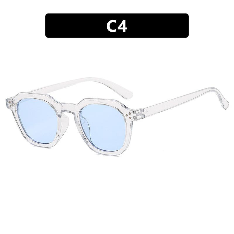 Square Rivets Sunglasses for Women Men Vintage Trend Trending Sun Glasses Ladies Beach Shades Male Female Driving Fishing Shades