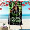 Name Custom Poison Print Beach Towel, Large Soft Quick Dry Towel for Beach Camping Swimming